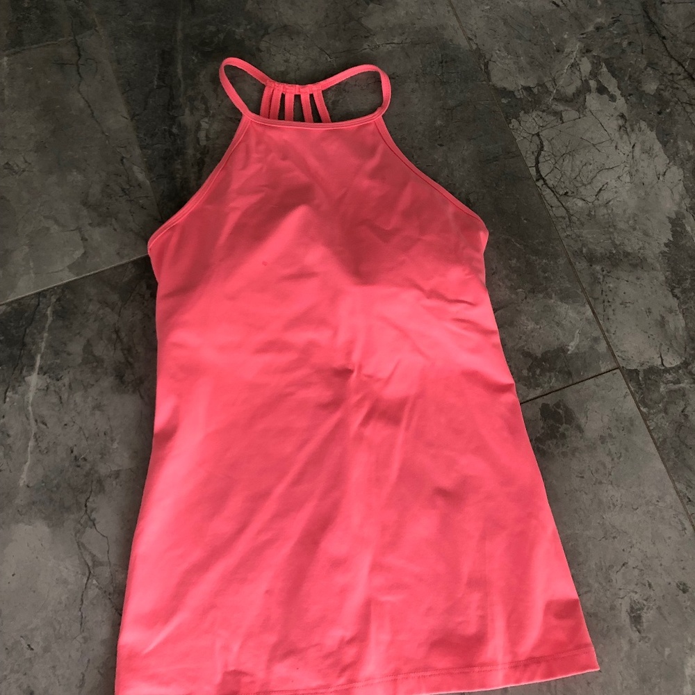 Athletic top with built in bra